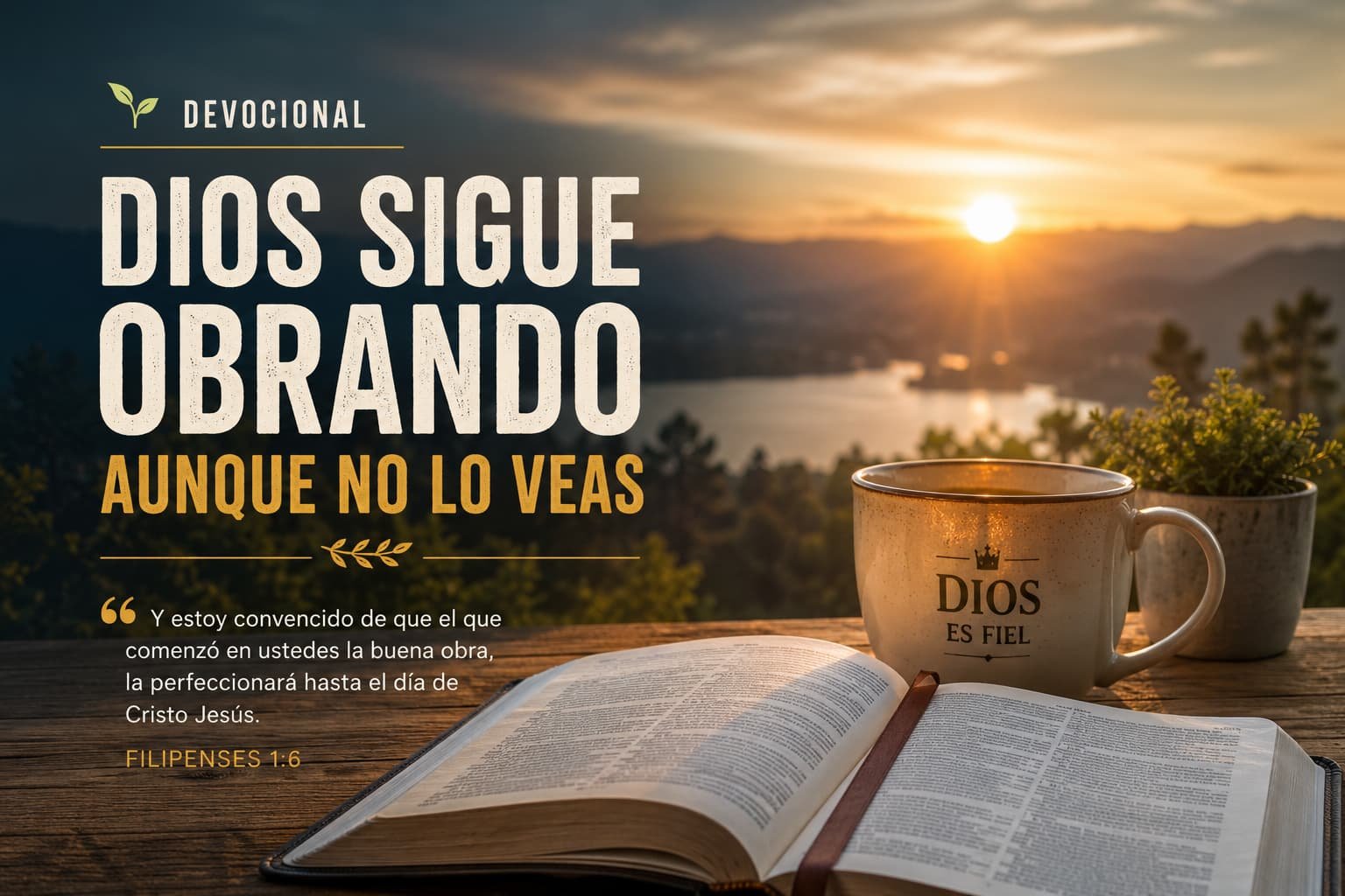 Dios sigue obrando aunque no lo veas