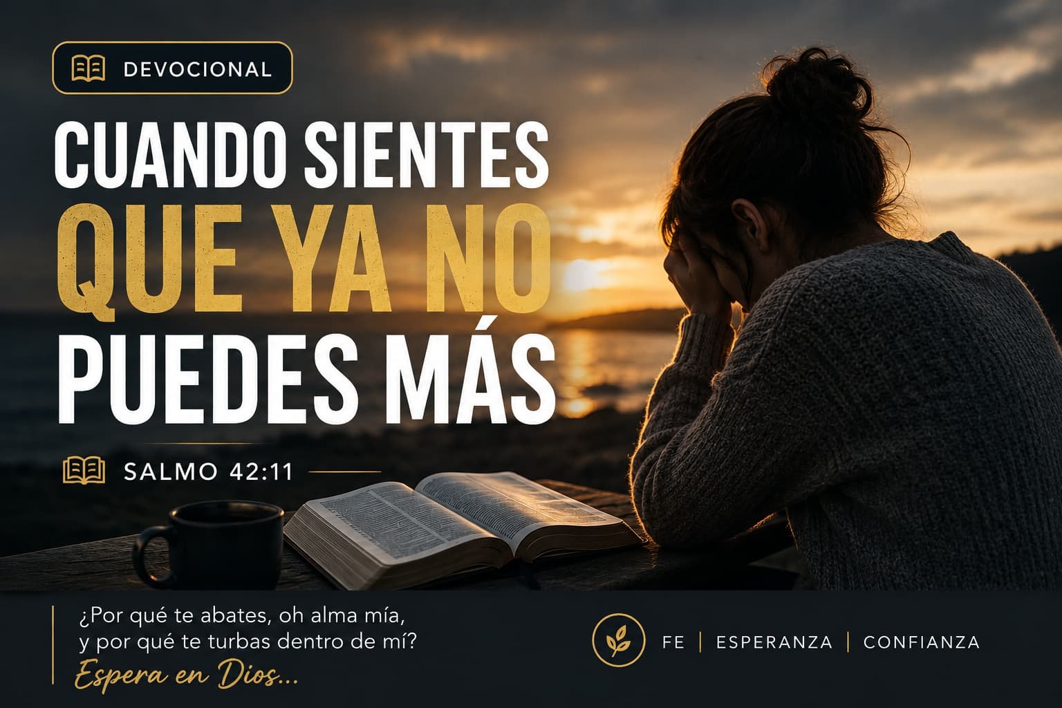 Cuando sientes que ya no puedes más